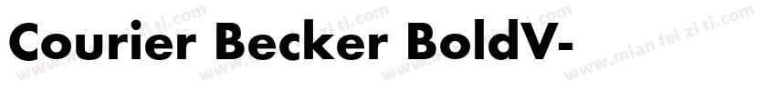 Courier Becker BoldV字体转换